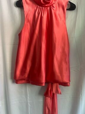 Studio 1940 Coral Satin Tank Top